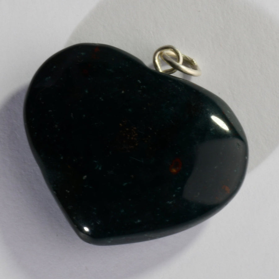 MantraMani® Bloodstone Crystal Heart Pendant