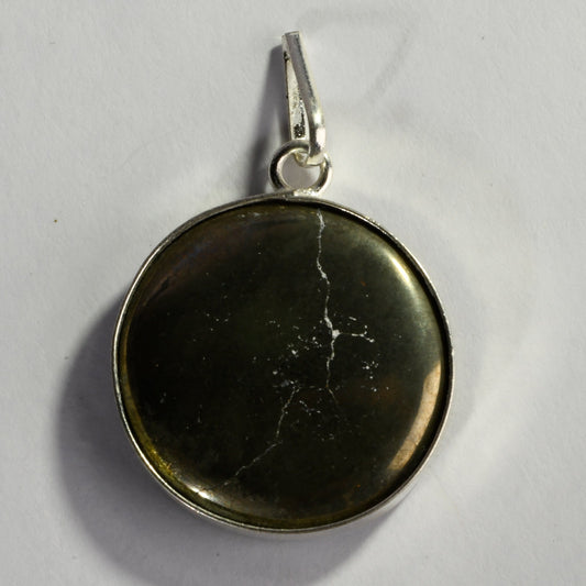 MantraMani Pyrite Crystal Cluster Pendant - MantraMani® Authentic Vedic Gemstone