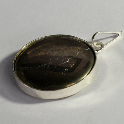 MantraMani Pyrite Crystal Cluster Pendant