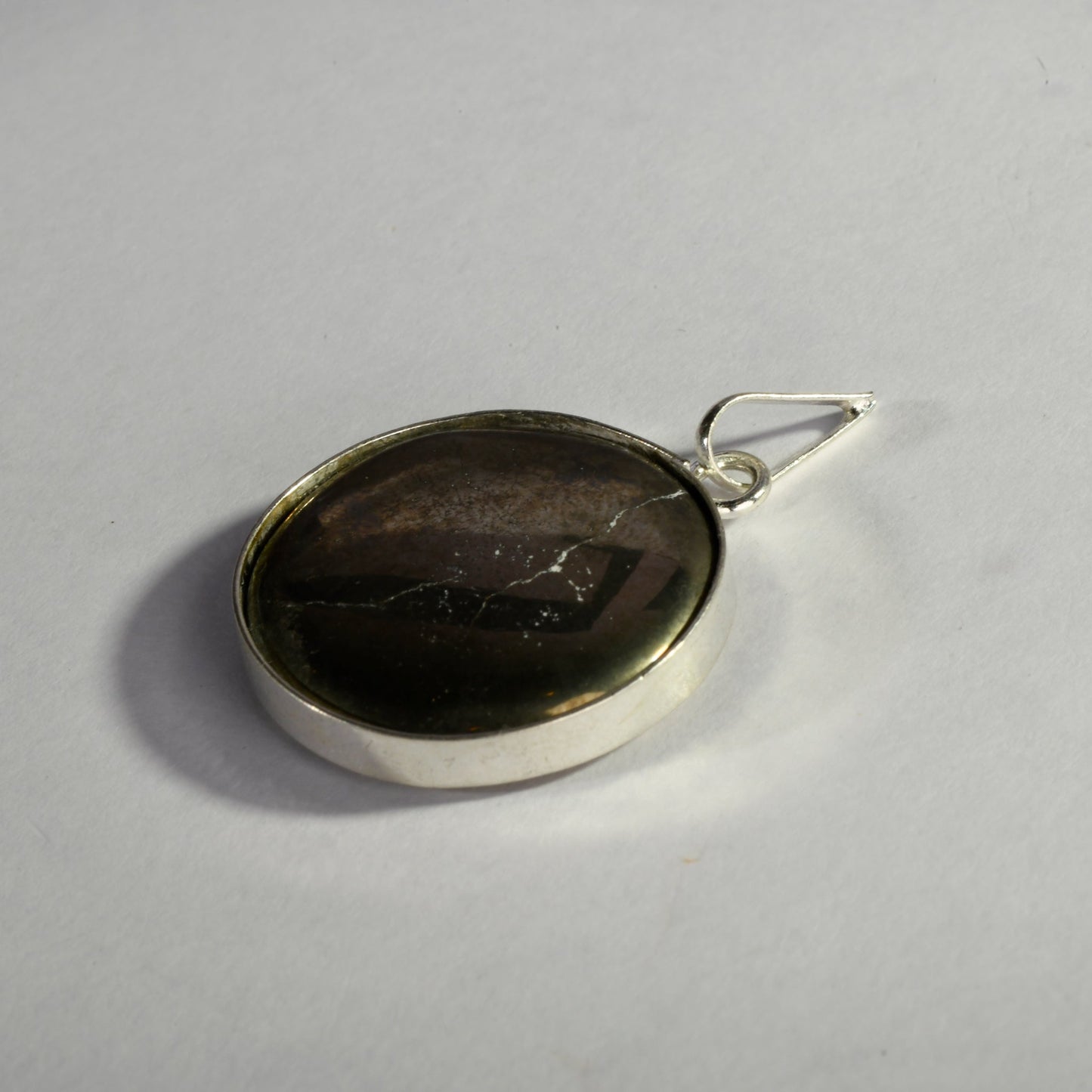 MantraMani Pyrite Crystal Cluster Pendant