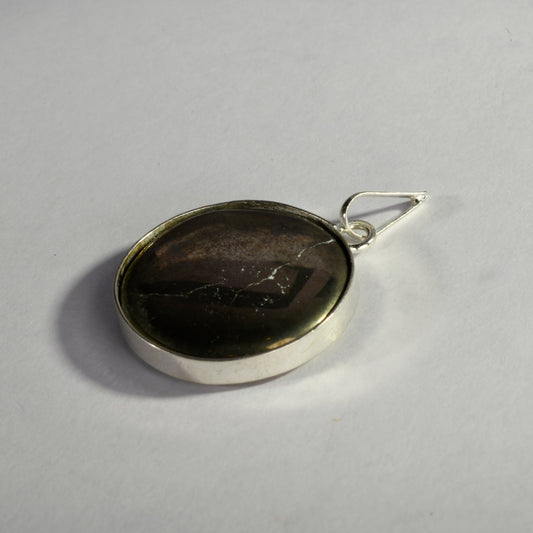 MantraMani Pyrite Crystal Cluster Pendant