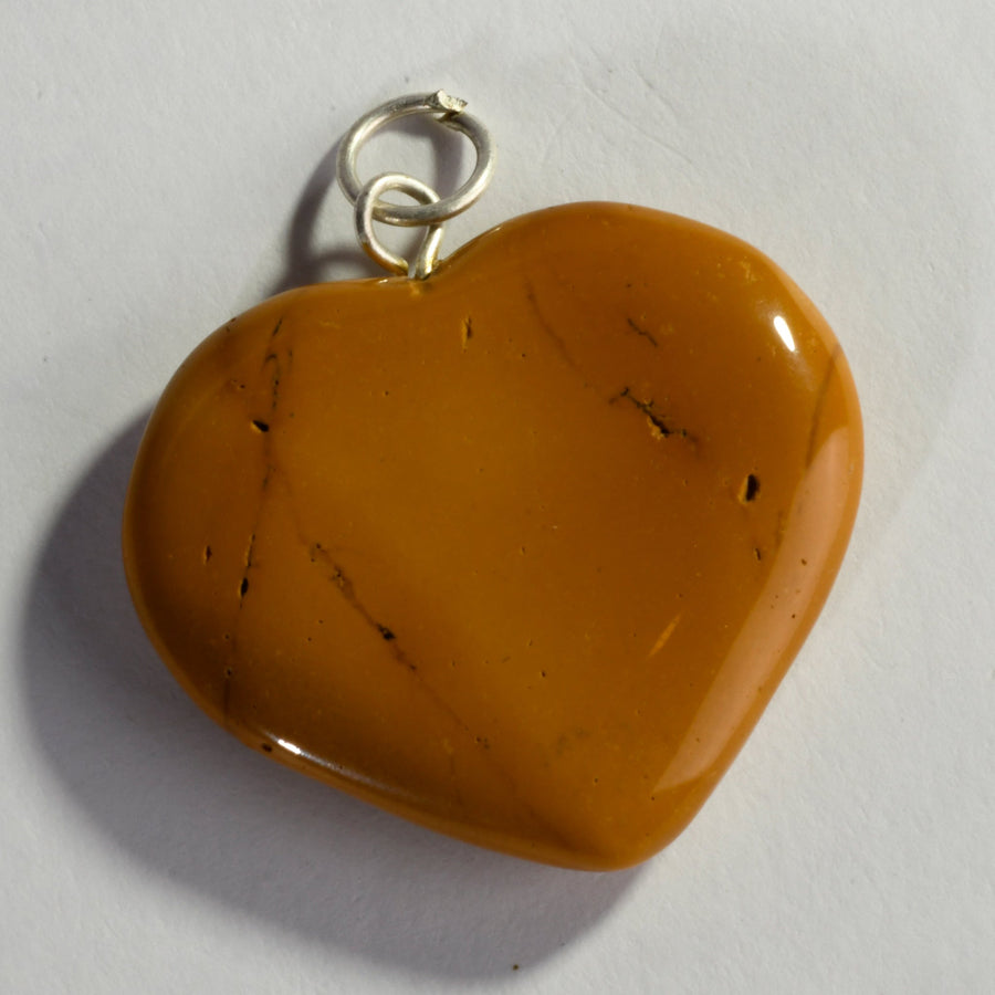 MantraMani® Mookaite Jasper Crystal Heart Pendant