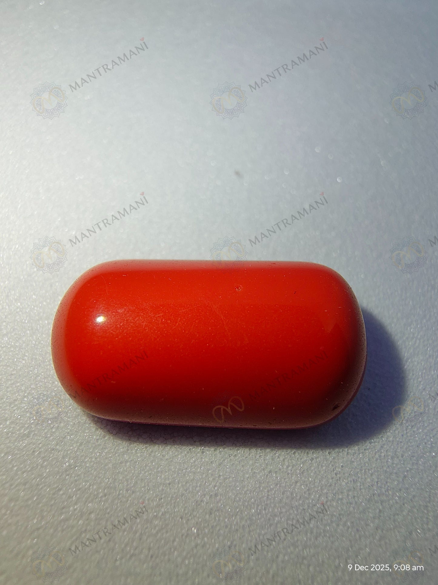 MantraMani® Angel Skin Coral (Moonga) Stone for Emotional Healing, Mars Balance & Protective Strength