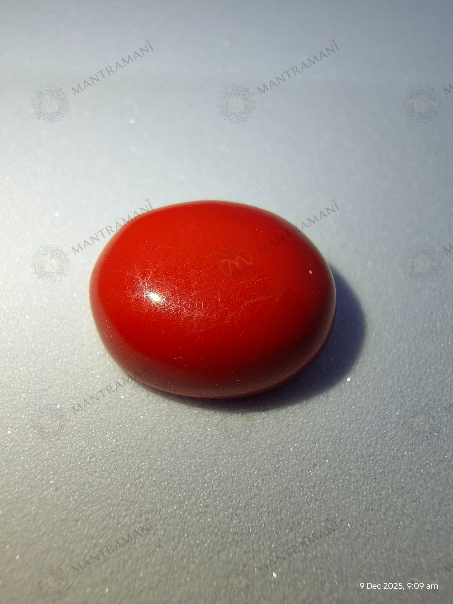 MantraMani® Angel Skin Coral (Moonga) Stone for Emotional Healing, Mars Balance & Protective Strength