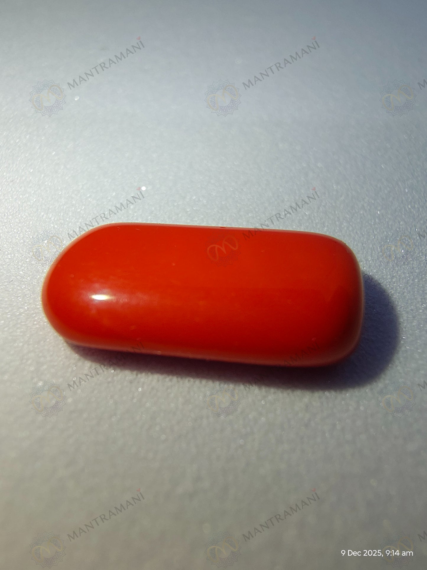 MantraMani® Angel Skin Coral (Moonga) Stone for Emotional Healing, Mars Balance & Protective Strength