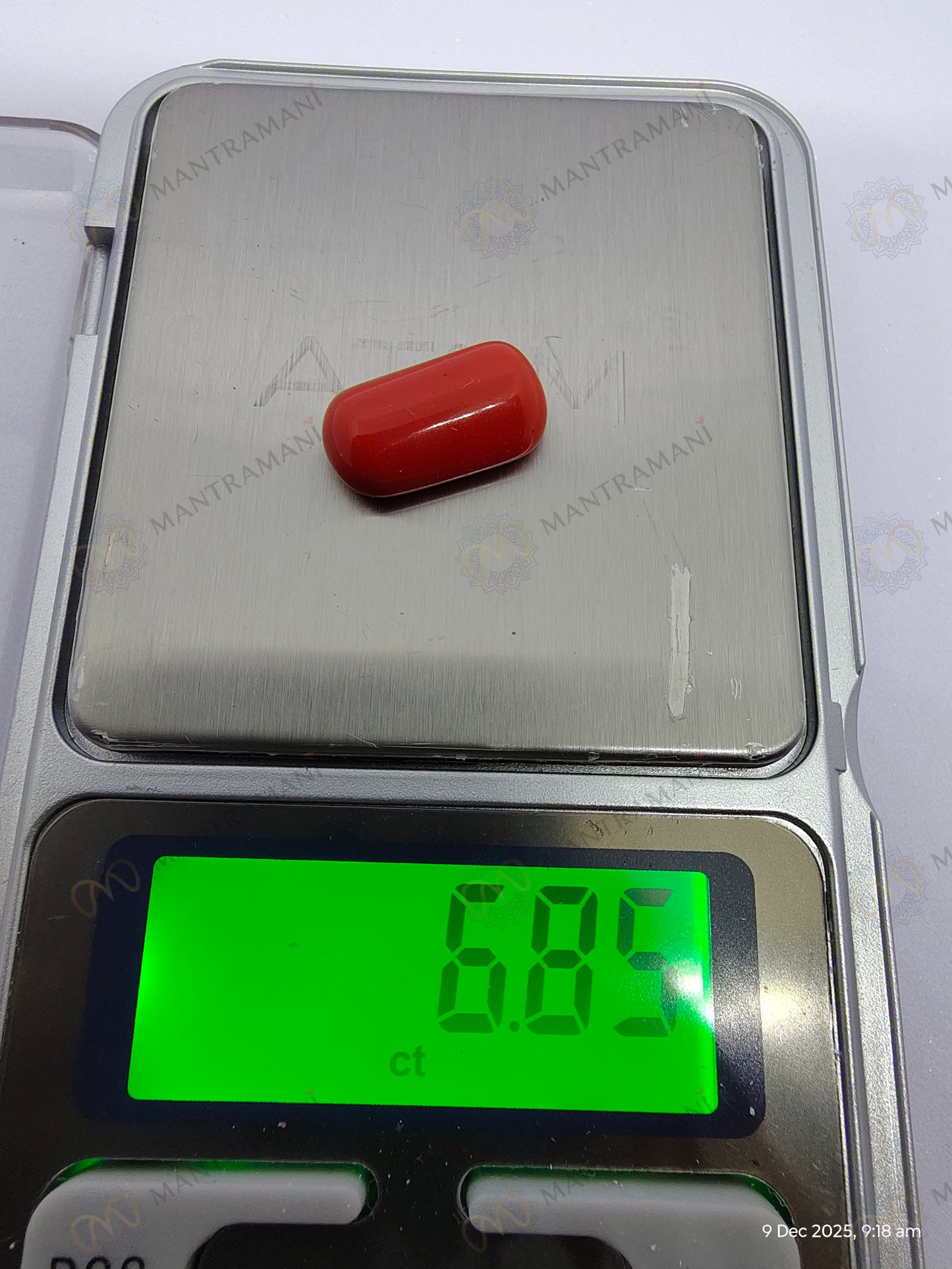 MantraMani® Angel Skin Coral (Moonga) Stone for Emotional Healing, Mars Balance & Protective Strength