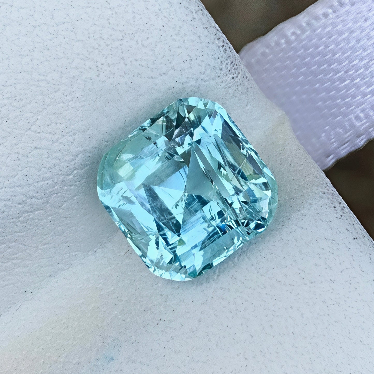 MantraMani Aquamarine Loose Gemstone – Authentic, Lab Certified | India