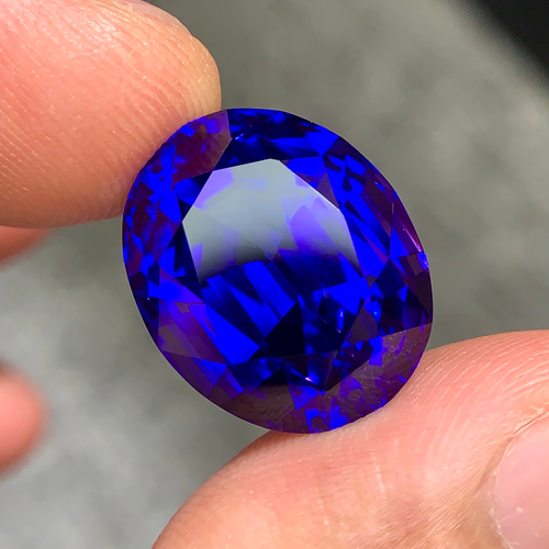 MantraMani® 24.79 Carat Tanzanite Oval Cut Natural Loose Gemstone