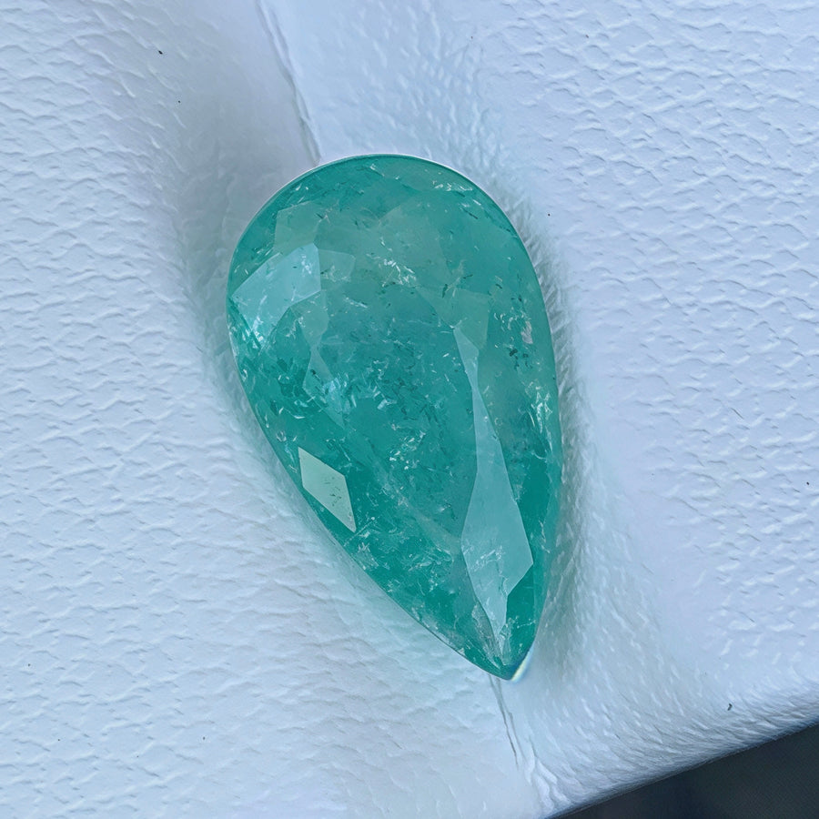 MantraMani® 2.97 Carat Paraiba Tourmaline Pear Cut Natural Loose Gemstone