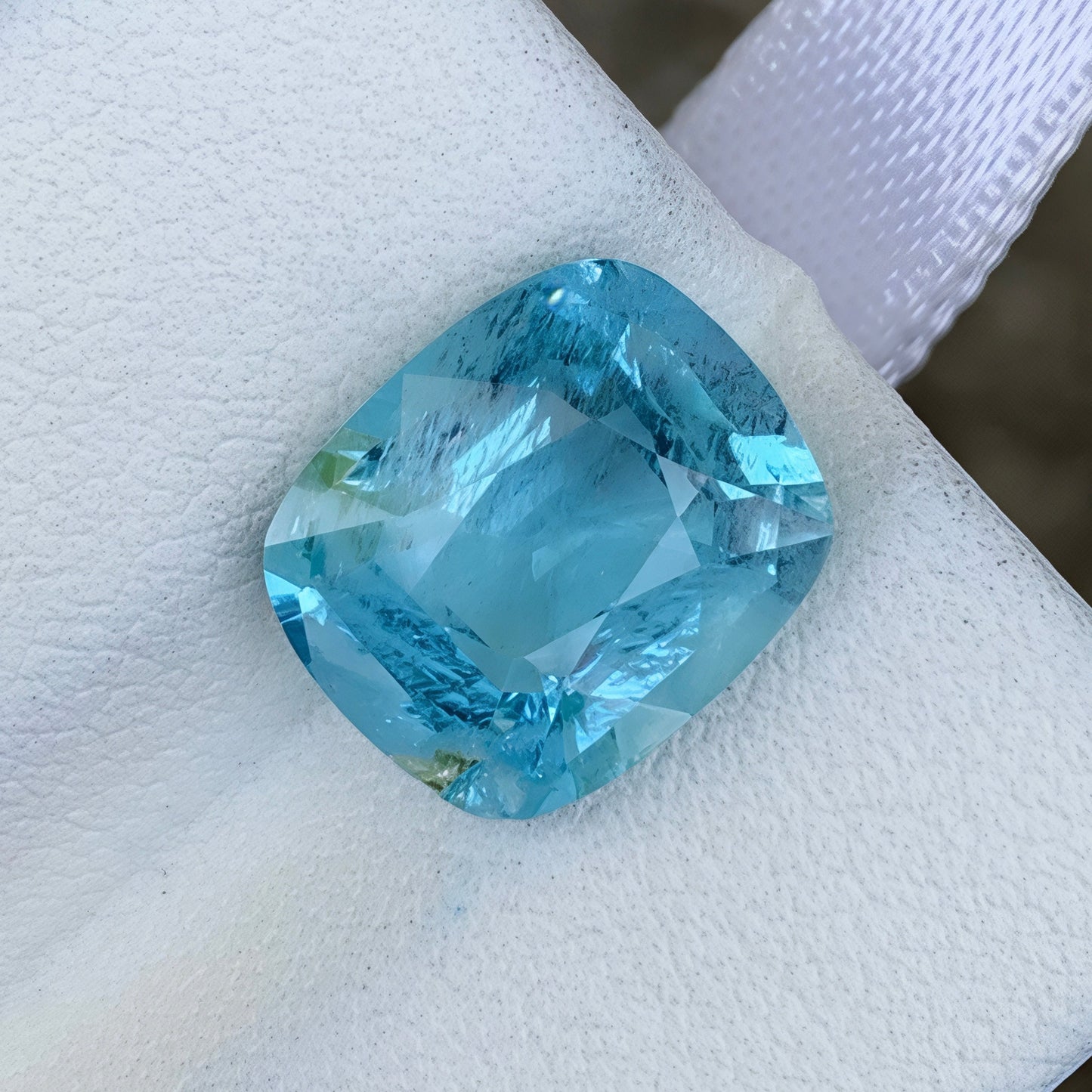 MantraMani Aquamarine Loose Gemstone – Authentic, Lab Certified | India