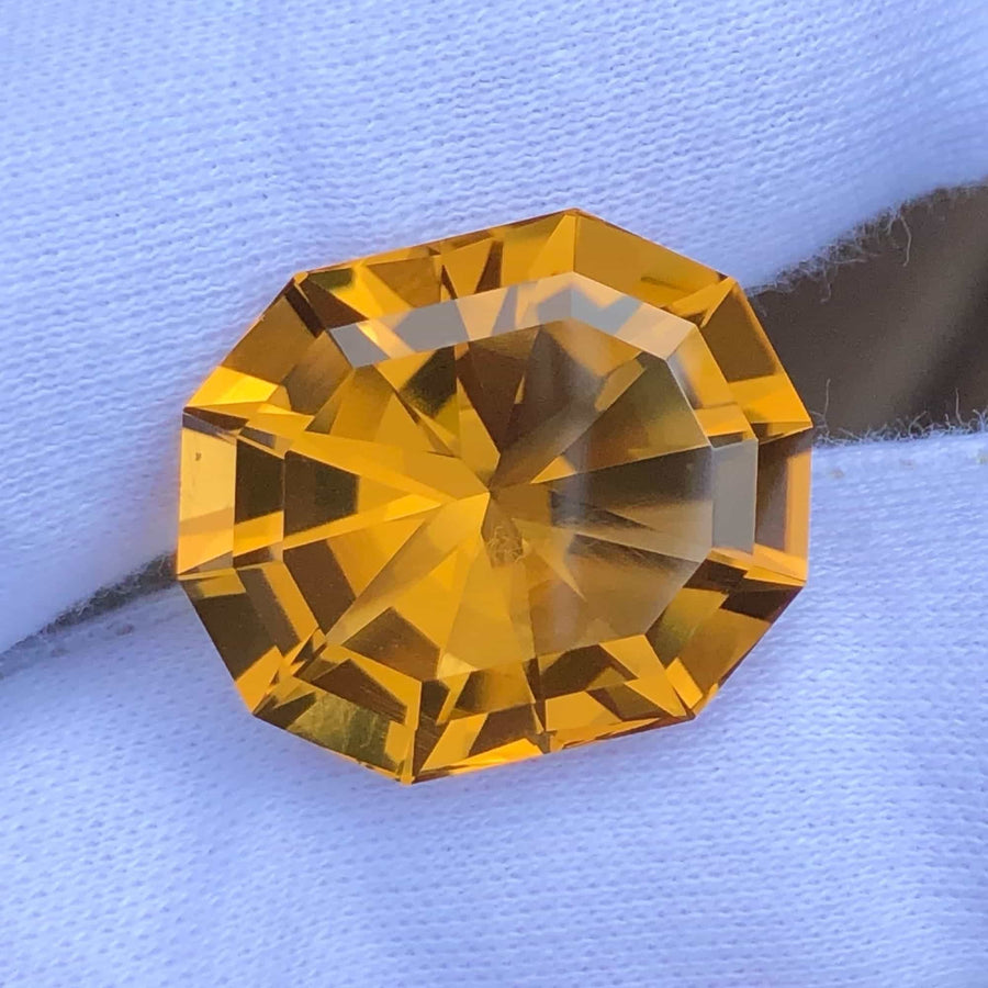 MantraMani® 24.80 Carat Golden Citrine Natural Loose Gemstone