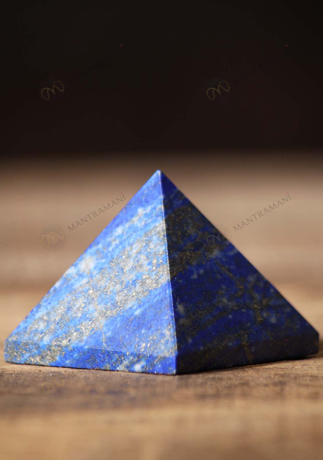 MantraMani® Lapis Lazuli Pyramid – Communication, Wisdom & Confidence Crystal