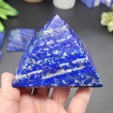 MantraMani® Lapis Lazuli Pyramid – Communication, Wisdom & Confidence Crystal