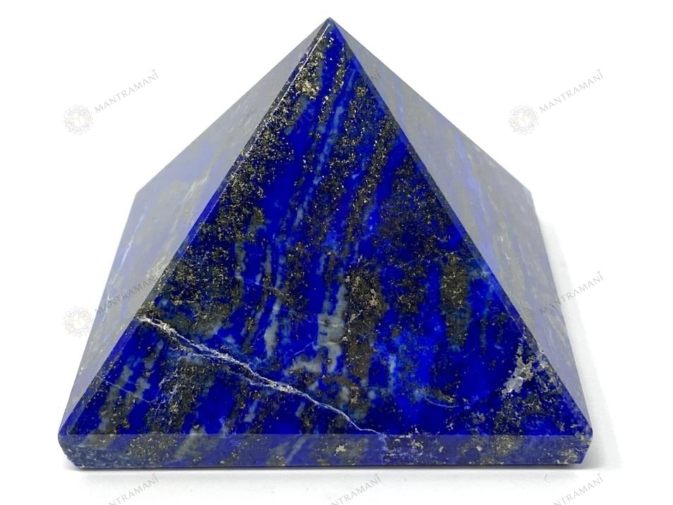 MantraMani® Lapis Lazuli Pyramid – Communication, Wisdom & Confidence Crystal