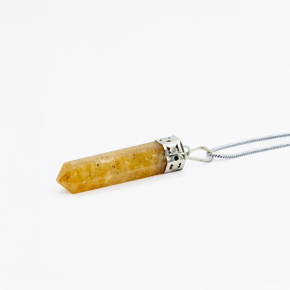 MantraMani® Yellow Jasper Pendant