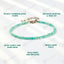 MantraMani® Amazonite Diamond Cut Anklet: Enhances Love, Calms Your Mind, Beautifies Skin
