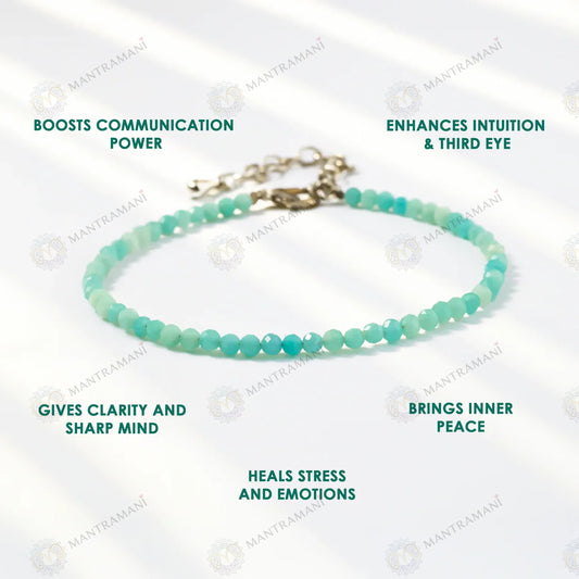 MantraMani® AMAZONITE ANKLET