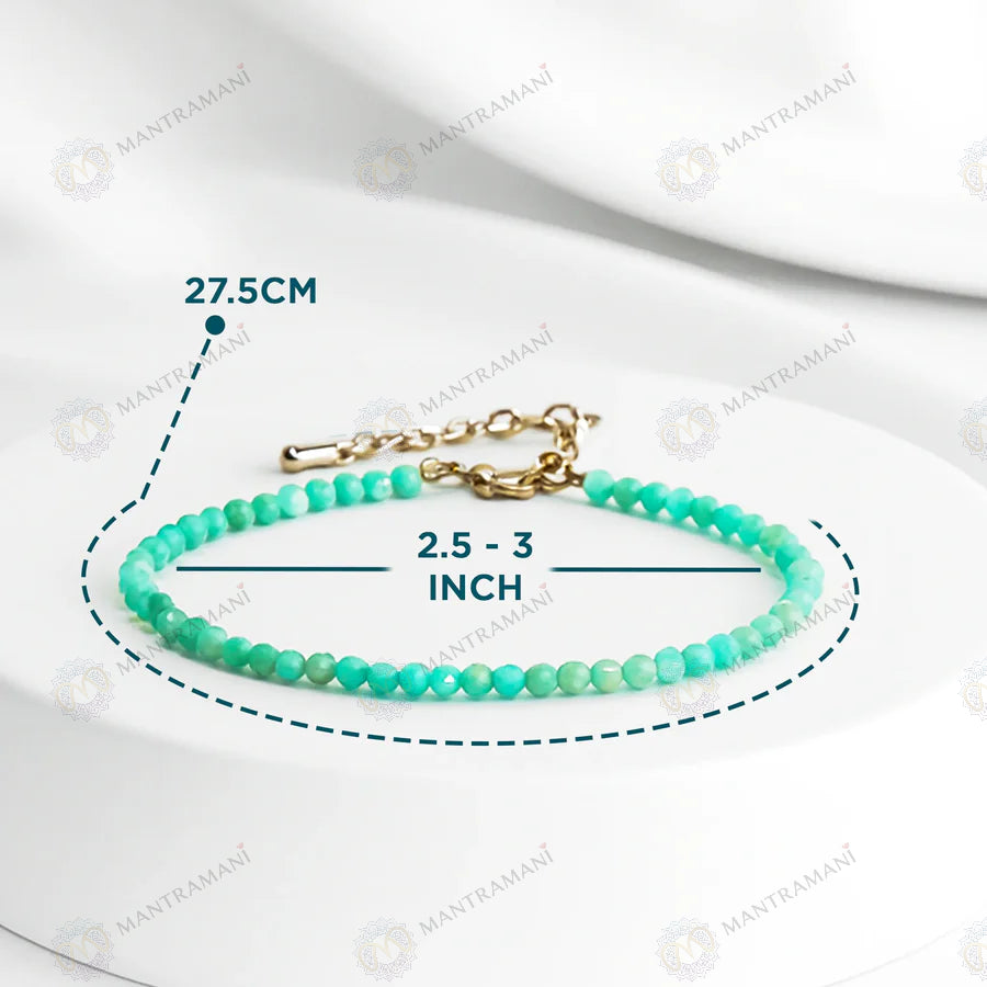MantraMani® Blue Amazonite Anklet