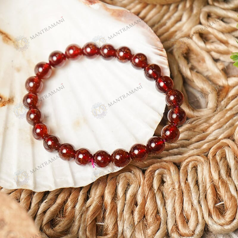 MantraMani® Hessonite (Gomedh) Bracelet to Empower Confidence