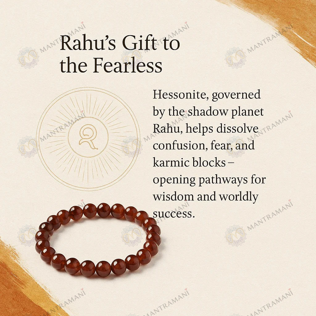 MantraMani® Hessonite (Gomedh) Bracelet to Empower Confidence