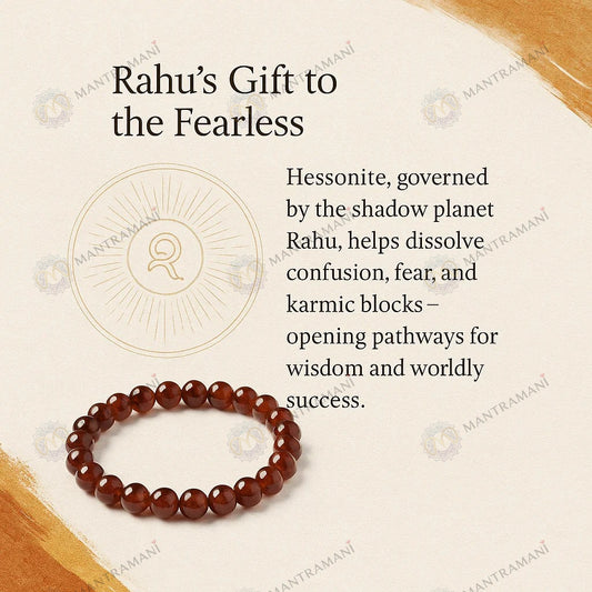 MantraMani® Hessonite (Gomedh) Bracelet to Empower Confidence