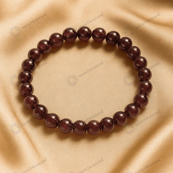 MantraMani® Hessonite (Gomedh) Bracelet to Empower Confidence