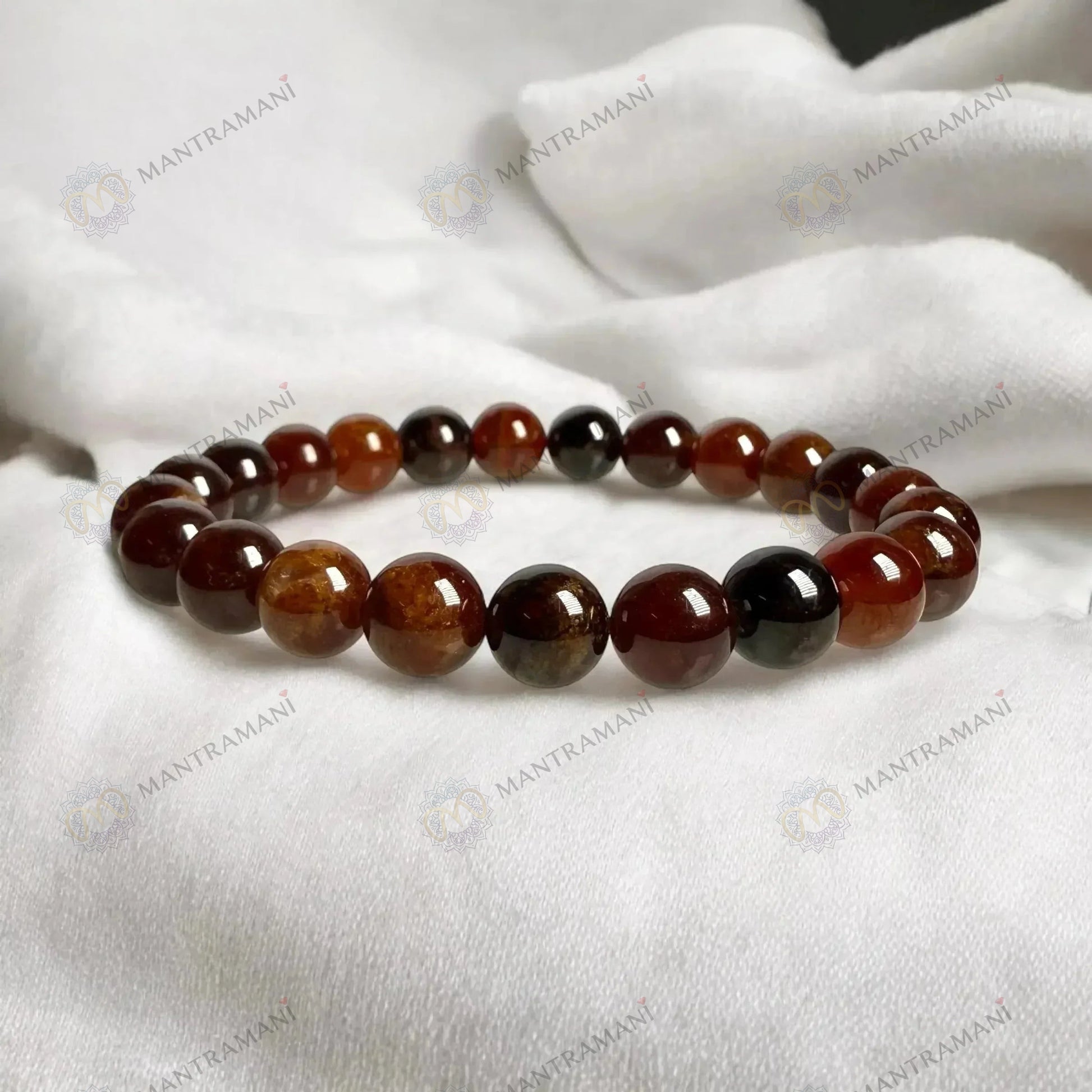 MantraMani® Hessonite (Gomedh) Bracelet to Empower Confidence