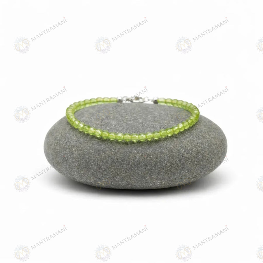 MantraMani® Peridot Anklet