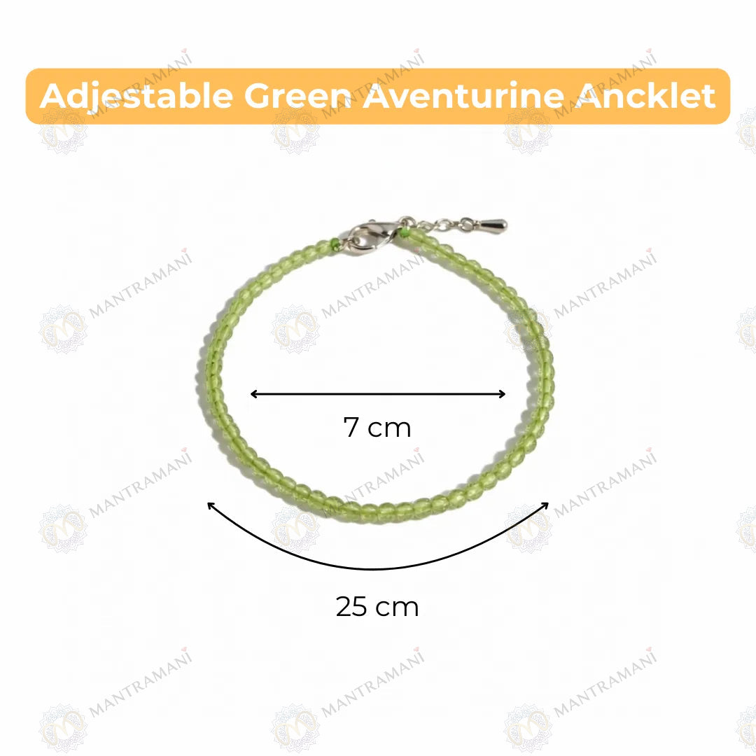MantraMani® Peridot Anklet