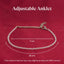 MantraMani® Moonstone Anklet- Intuition, Emotional Balance, Beauty and Divine feminine energy