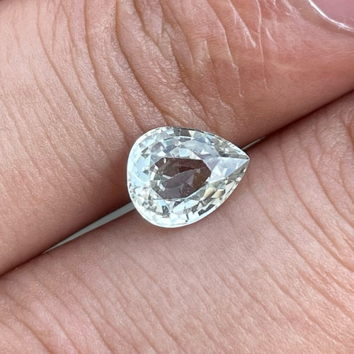 MantraMani® White Sapphire Natural Loose Gemstone