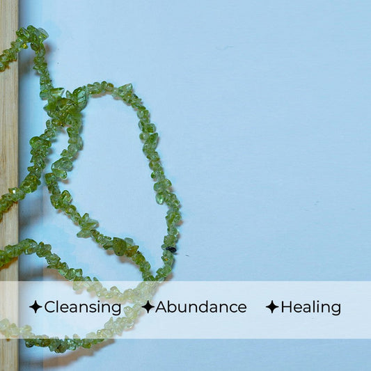 MantraMani® Peridot Chips Mala