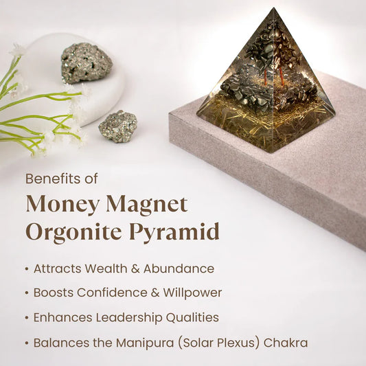 Pyrite Money Magnet Pyramid/Dhan Vridhhi Pyramid