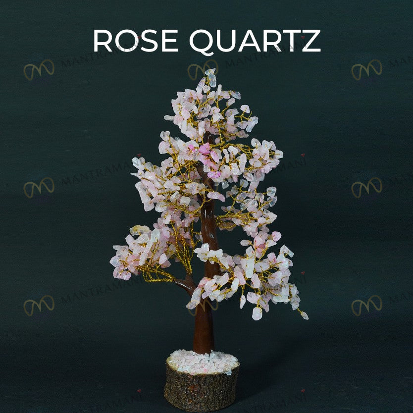 MantraMani® Rose Quartz Tree- Unconditional Love & Attraction