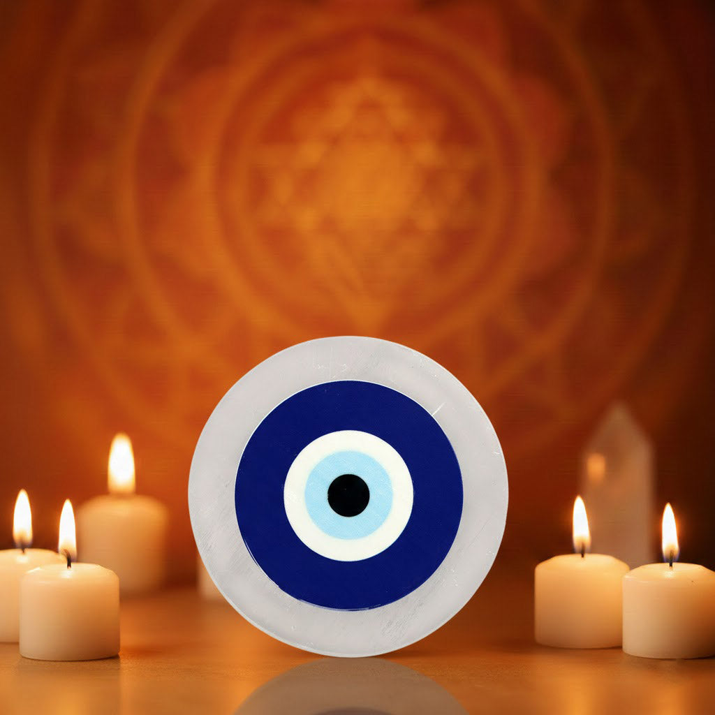 MantraMani SELENITE Plate