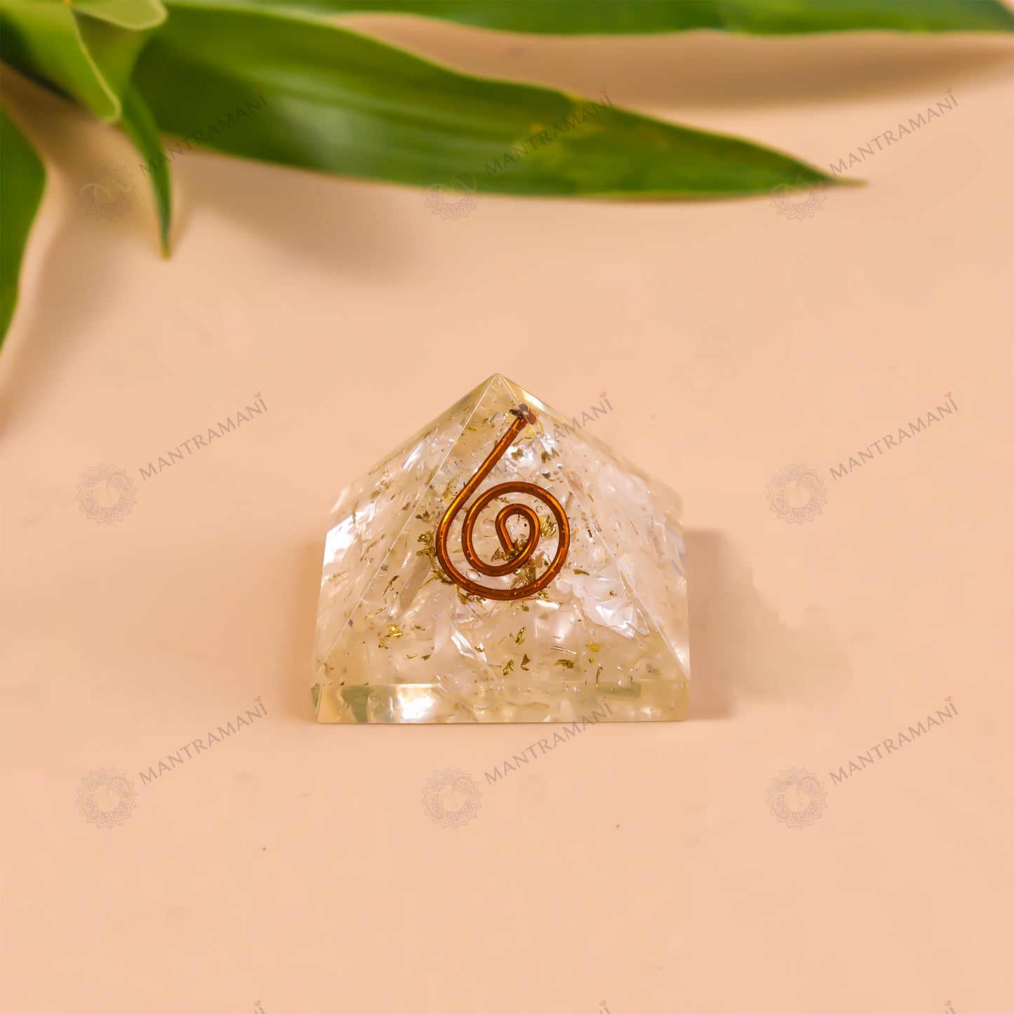 MantraMani® Selenite Pyramid