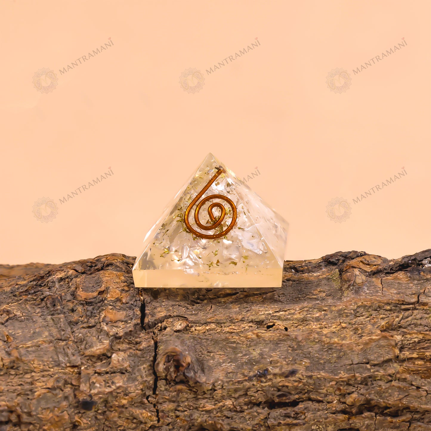 MantraMani® Selenite Pyramid