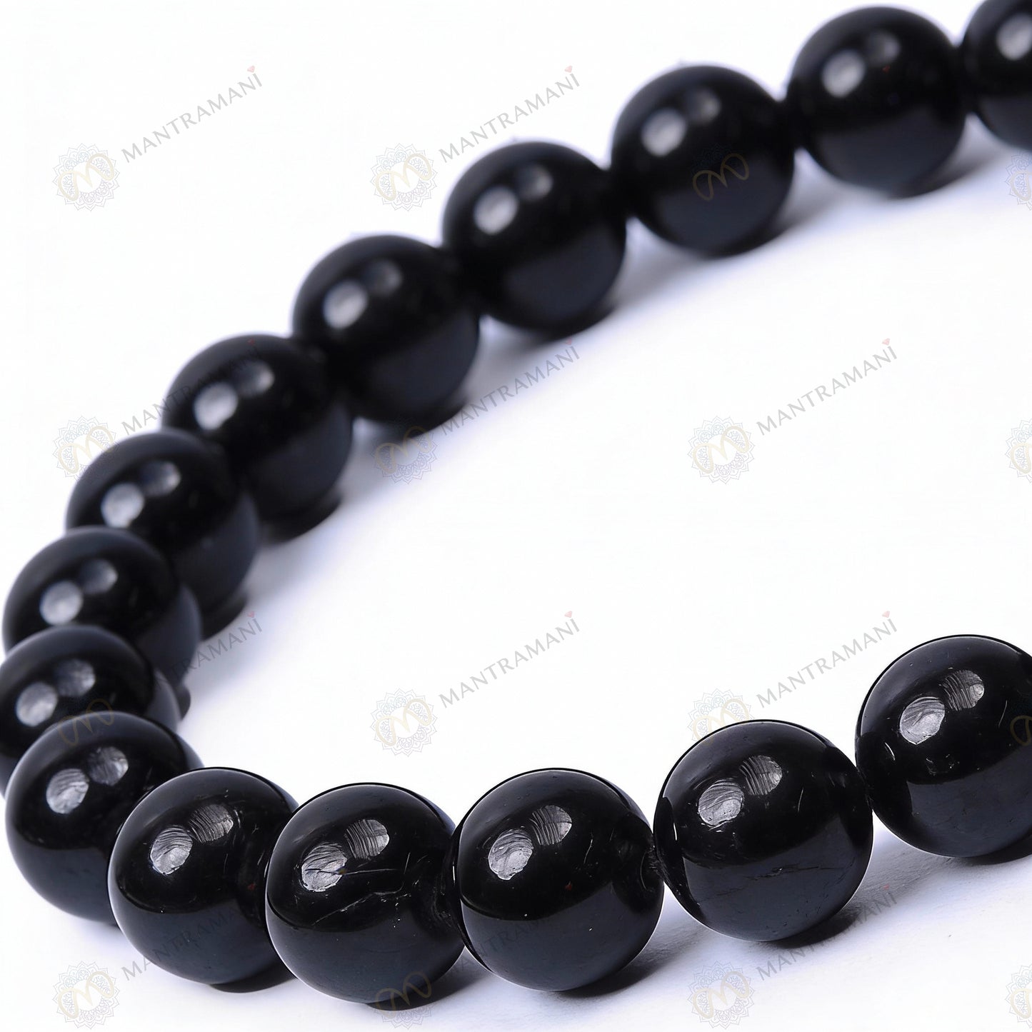 MantraMani® Éclipse Noire — Black Tourmaline Protection Bracelet