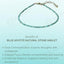 MantraMani® Healing Stone Apatite Anklets: Encourage Manifestation and Protect Aura
