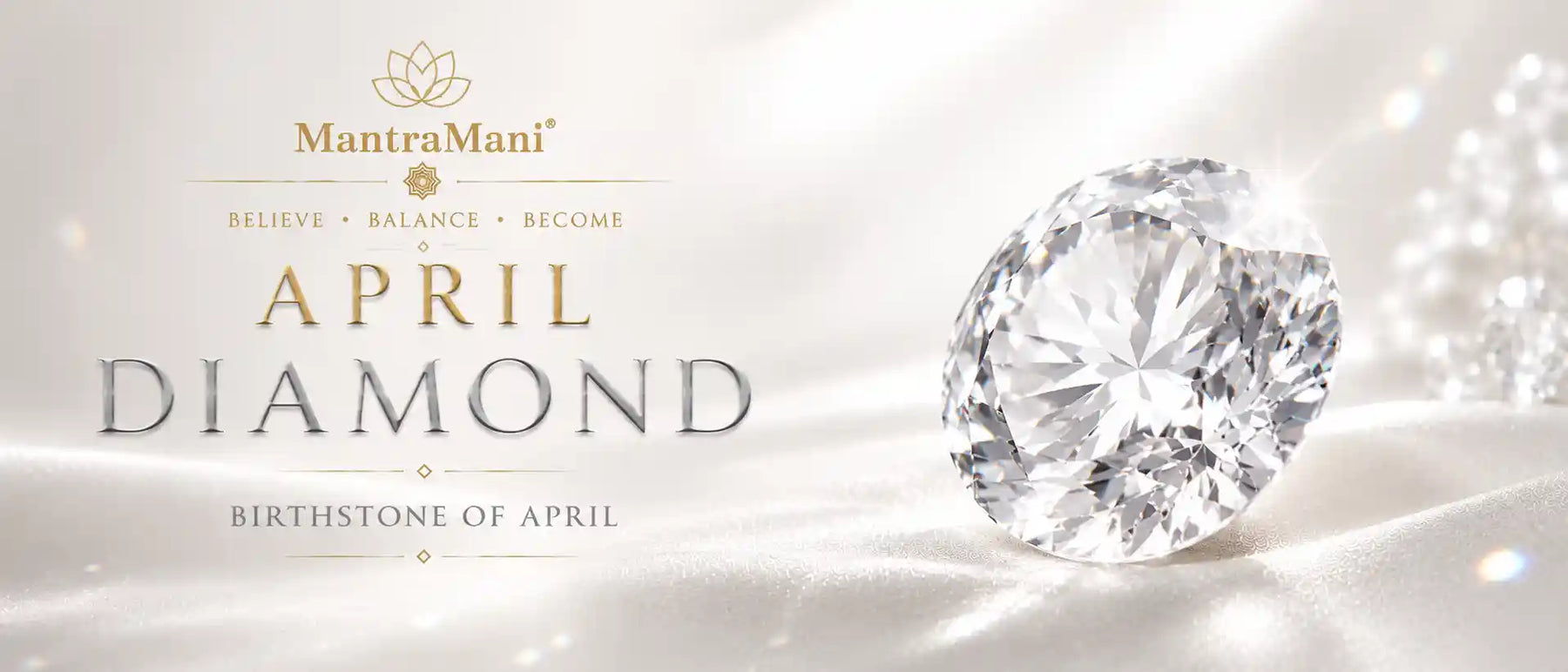 April Birthstone — Diamond Gemstone Jewelry