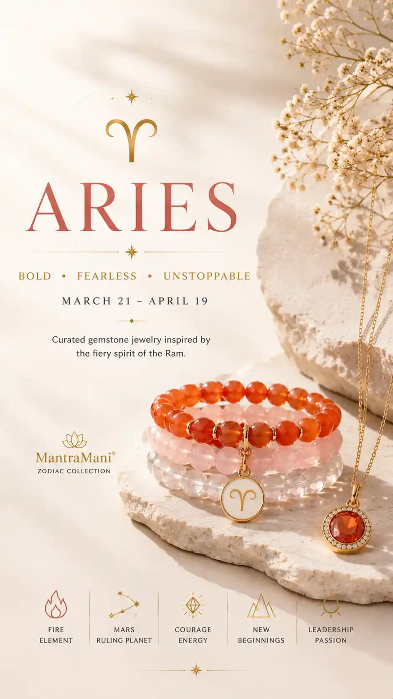 Aries Birthstone Bracelets & Zodiac Jewelry