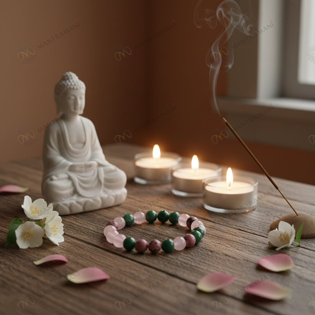 MantraMani® Anahata Shield™ — Heart-Energy Bracelet for Emotional Safety, Trust & Relationship Balance
