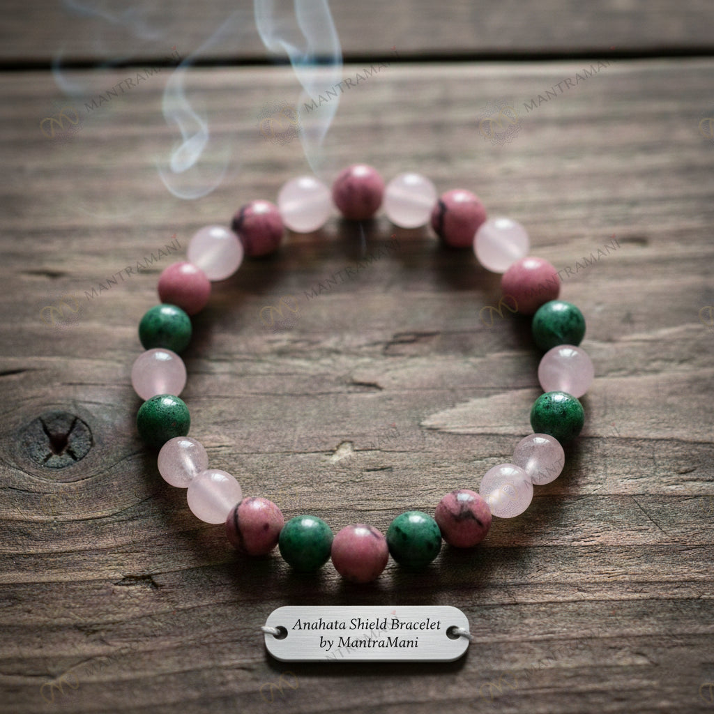 MantraMani® Anahata Shield™ — Heart-Energy Bracelet for Emotional Safety, Trust & Relationship Balance