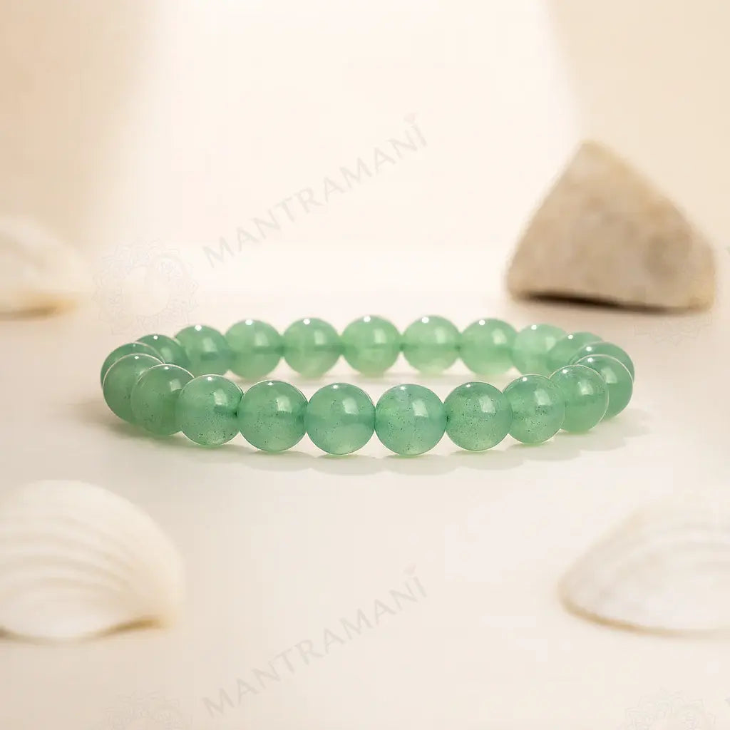 MantraMani® Green Aventurine Bracelet – Luck, Growth & Heart Healing