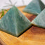 MantraMani® Green Aventurine Crystal Pyramid – Luck, Growth & Success Energy Pyramid