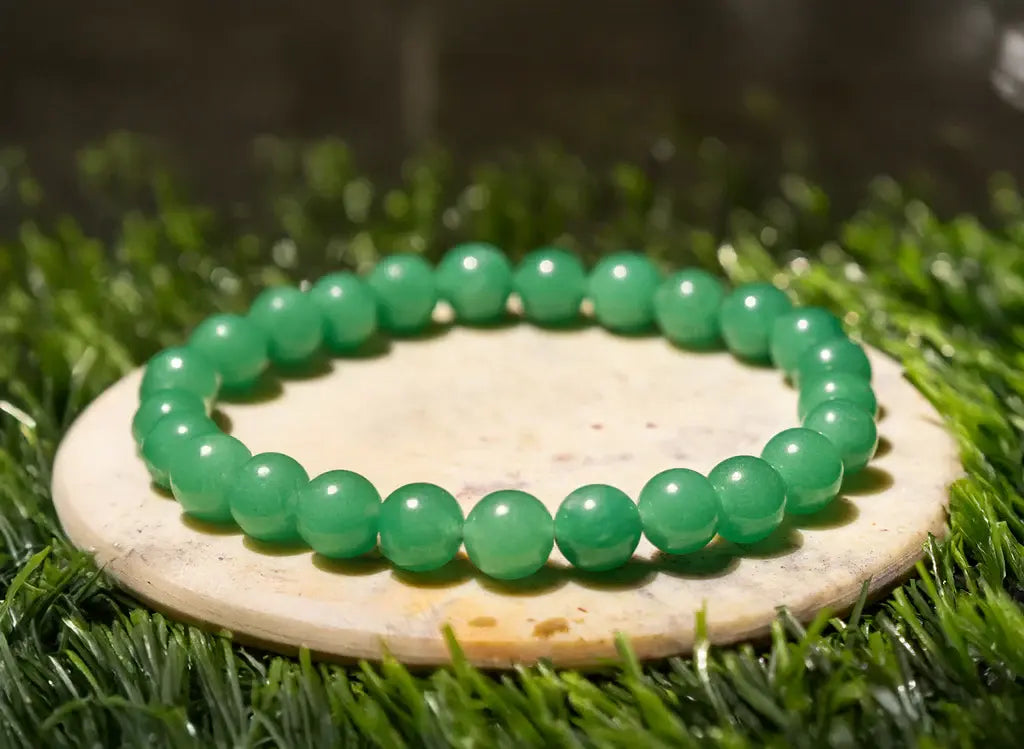 MantraMani® Green Aventurine Bracelet – Luck, Growth & Heart Healing