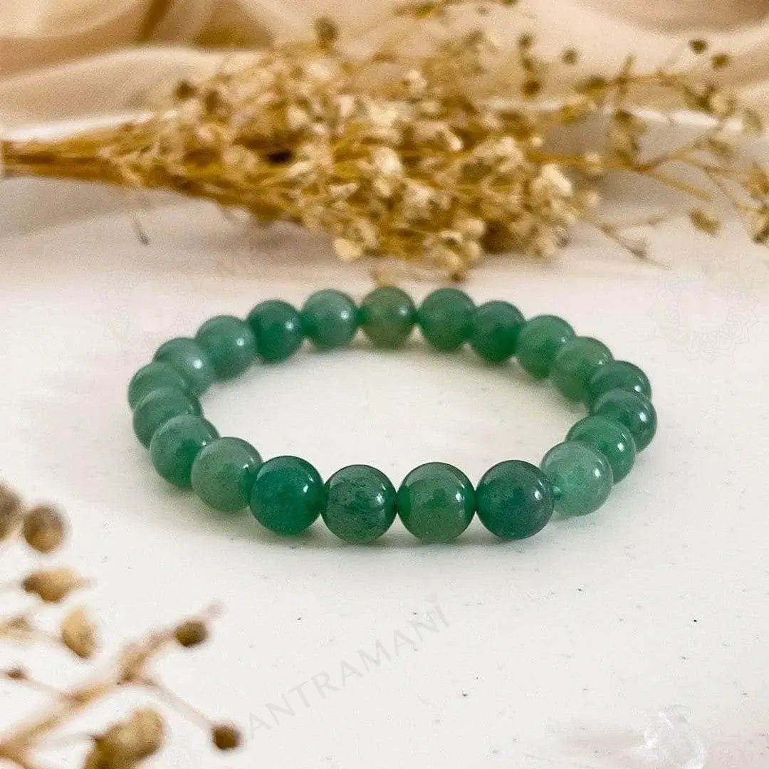 MantraMani® Green Aventurine Bracelet – Luck, Growth & Heart Healing