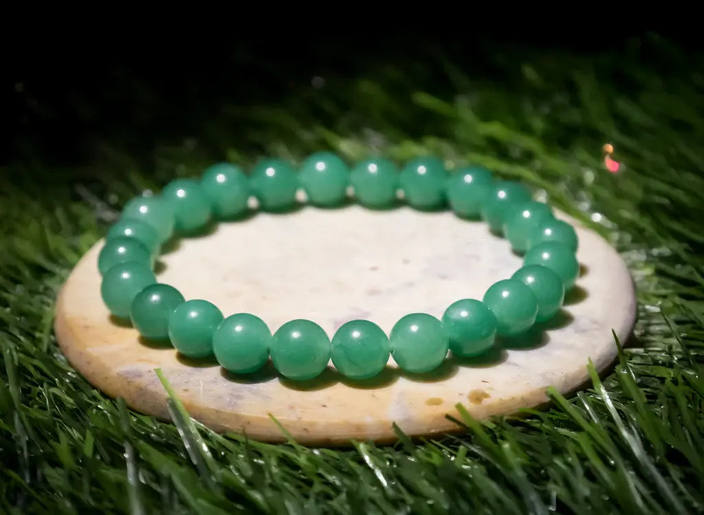 MantraMani® Green Aventurine Bracelet – Luck, Growth & Heart Healing
