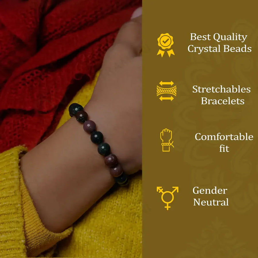 MantraMani® Bloodstone Bracelet – Vitality, Courage & Healing Energy