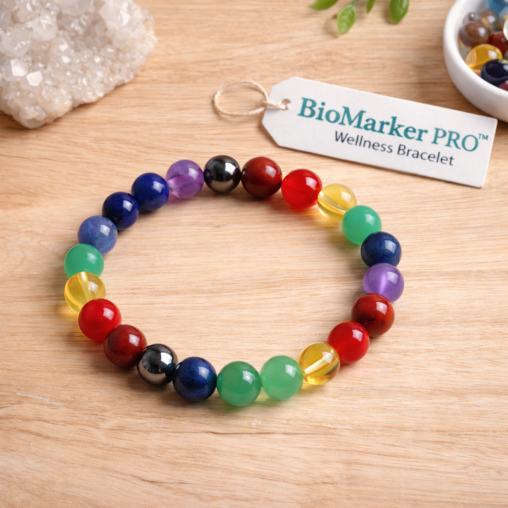 MantraMani BioMarker PRO™ Wellness Bracelet | India’s 1st Mineral-Skin Contact & Sunlight-Activated Energy Bracelet for Stress, Focus & Daily Health Support